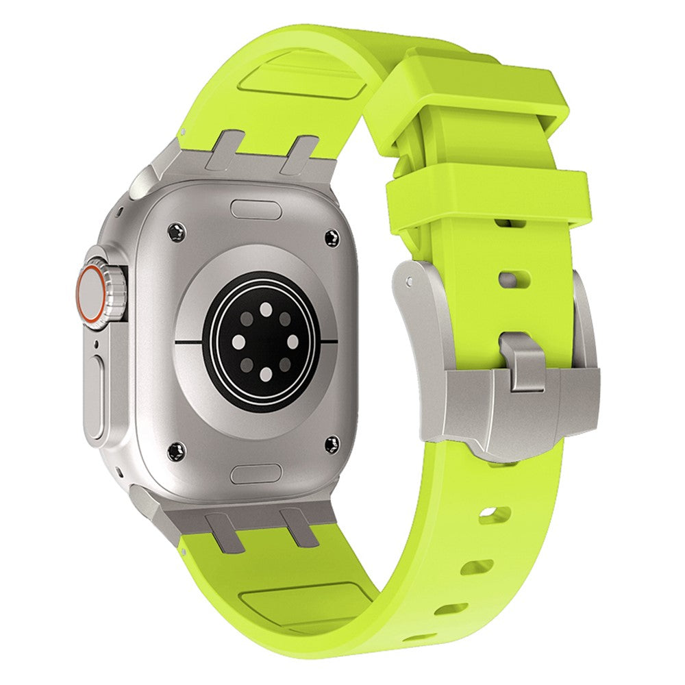Rigtigt Kønt Silikone Universal Rem passer til Apple Smartwatch - Grøn#serie_7