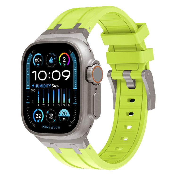 Rigtigt Kønt Silikone Universal Rem passer til Apple Smartwatch - Grøn#serie_7