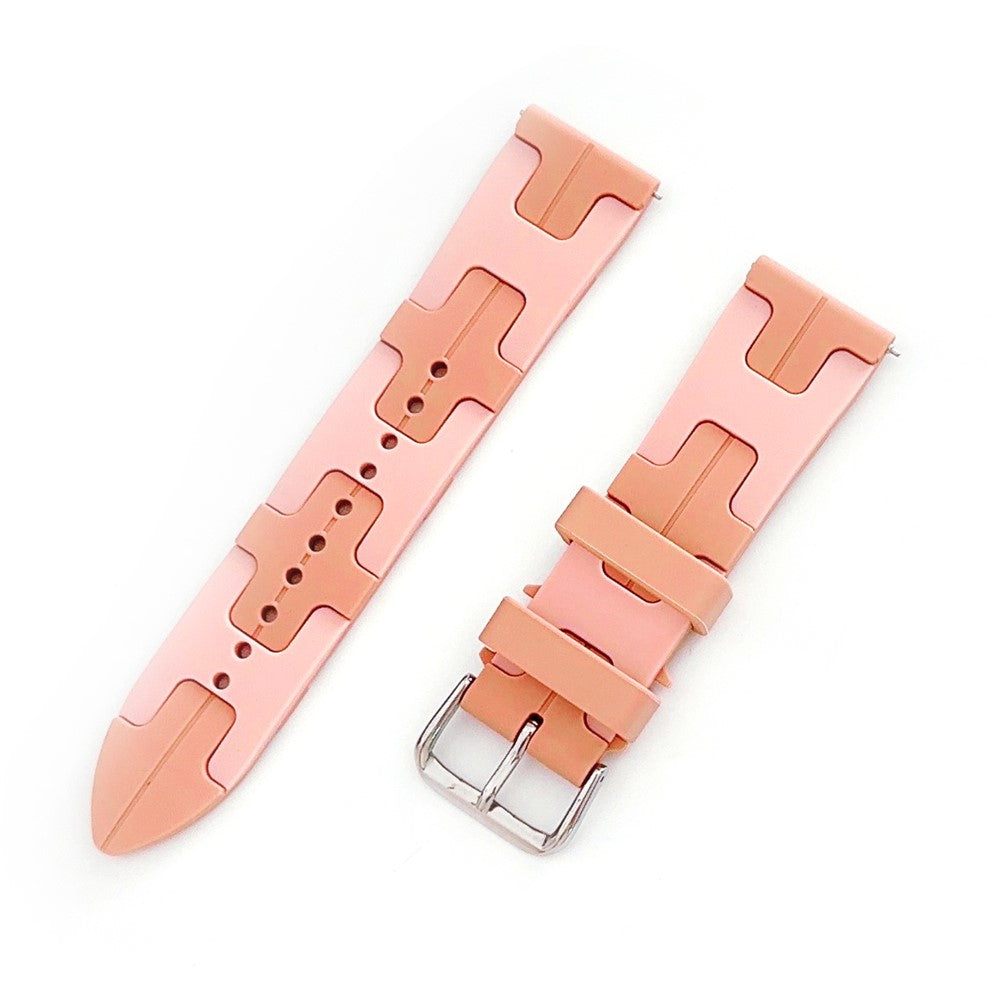 Rigtigt Nydelig Silikone Universal Rem passer til Smartwatch - Pink#serie_1