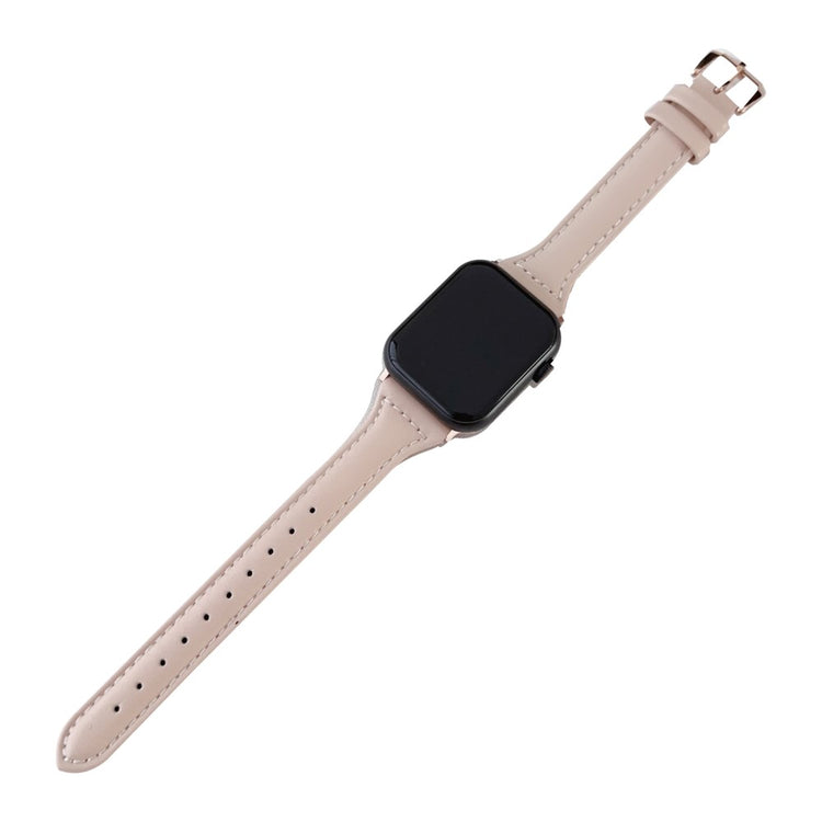 Sejt Kunstlæder Universal Rem passer til Apple Smartwatch - Pink#serie_6