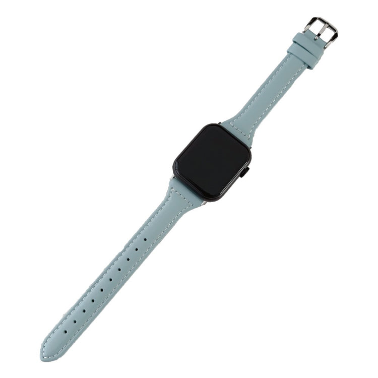 Sejt Kunstlæder Universal Rem passer til Apple Smartwatch - Blå#serie_8