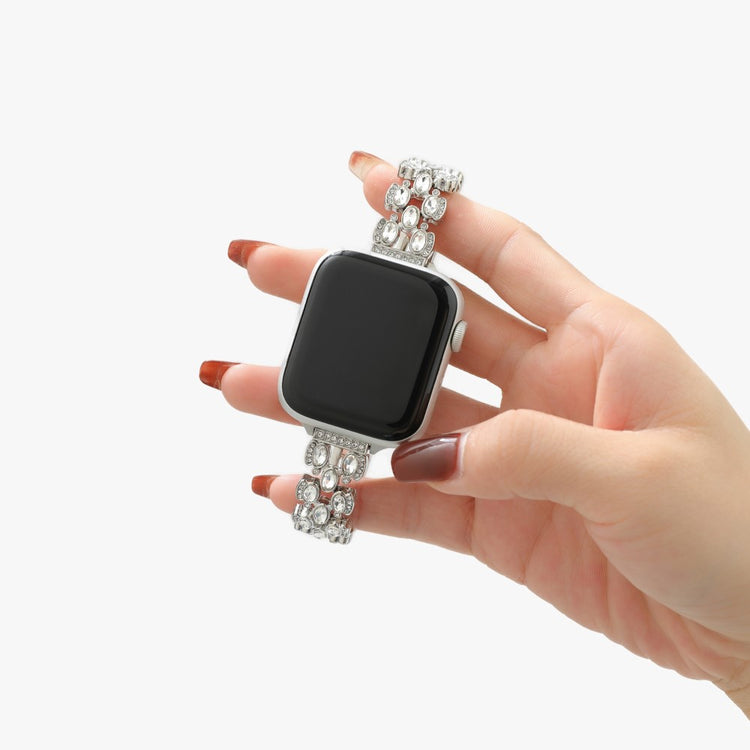 Cool Rhinsten Universal Rem passer til Apple Smartwatch - Sølv#serie_4