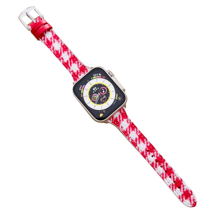 Stilfuld Filt Universal Rem passer til Apple Smartwatch - Rød#serie_6