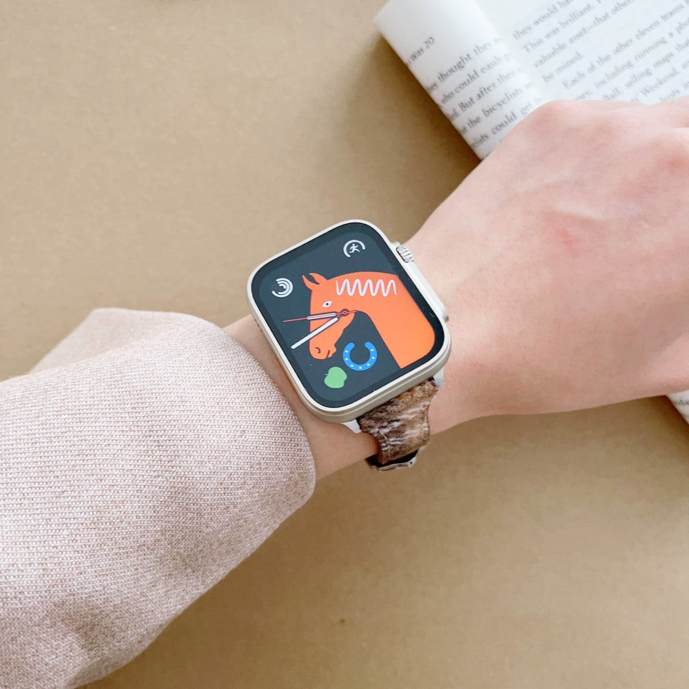 Rigtigt Holdbart Filt Universal Rem passer til Apple Smartwatch - Brun#serie_1