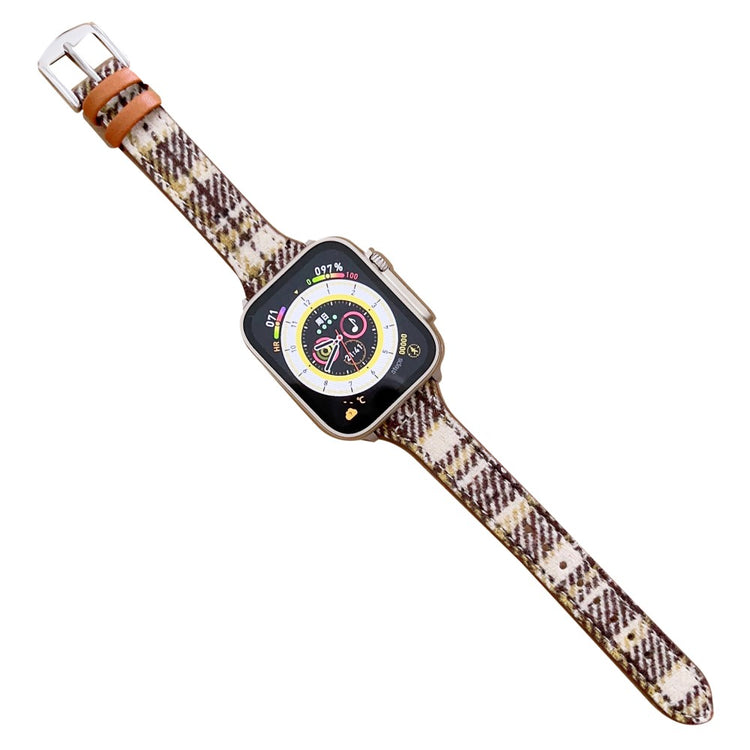 Rigtigt Holdbart Filt Universal Rem passer til Apple Smartwatch - Brun#serie_4