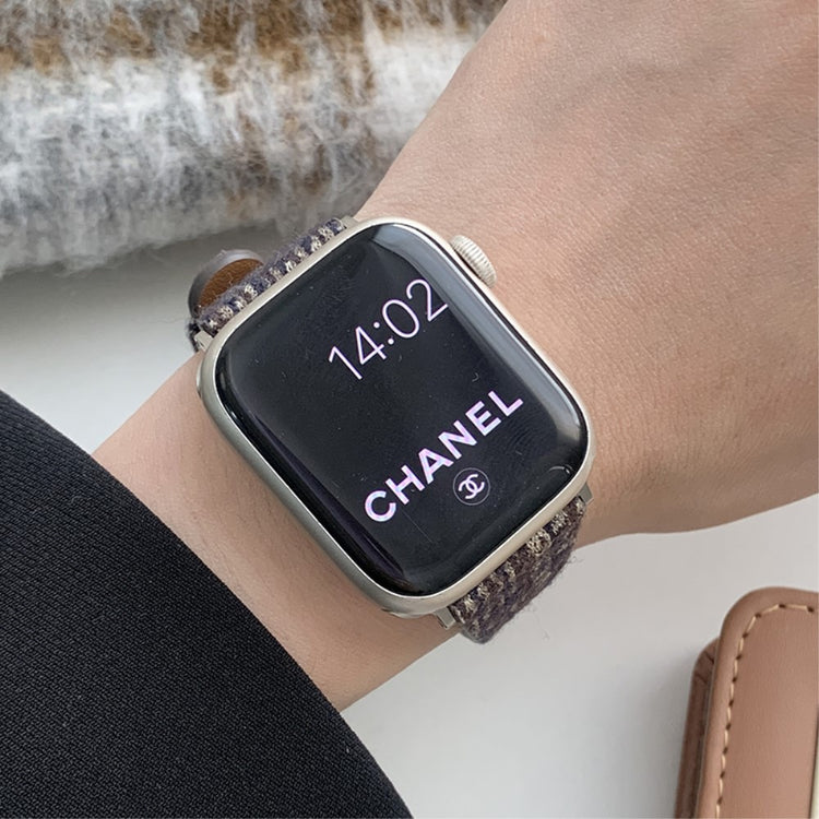Meget Nydelig Filt Universal Rem passer til Apple Smartwatch - Brun#serie_2