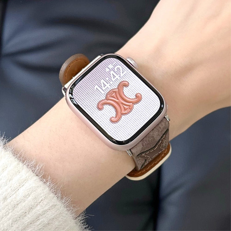 Super Elegant Kunstlæder Universal Rem passer til Apple Smartwatch - Brun#serie_1