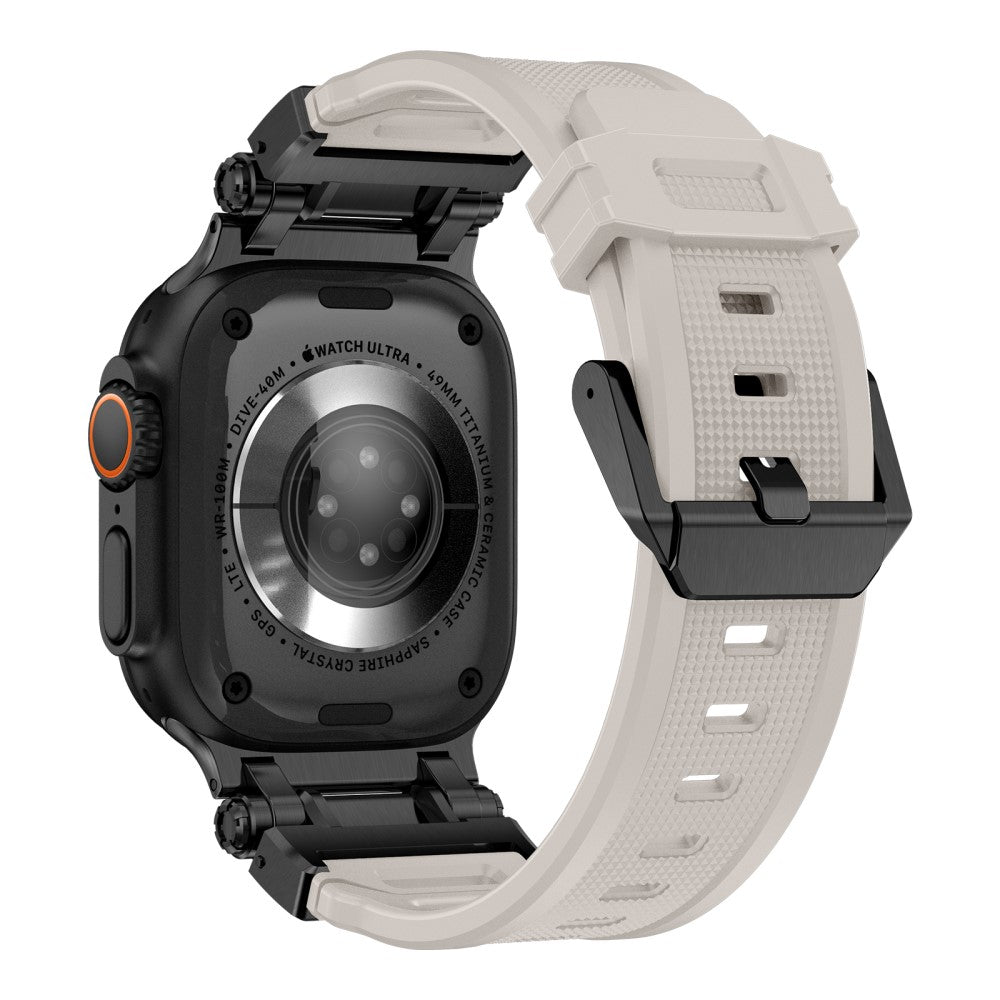 Rigtigt Fint Silikone Universal Rem passer til Apple Smartwatch - Hvid#serie_1