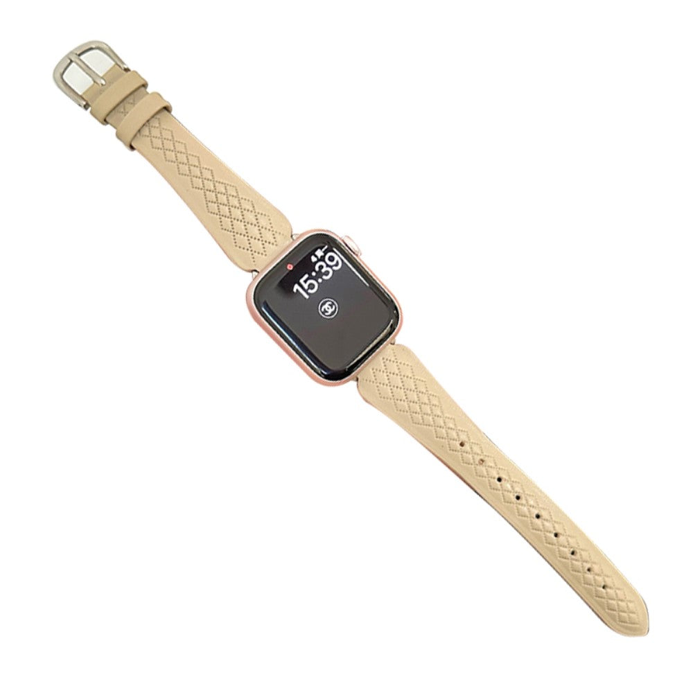Helt Vildt Fint Ægte Læder Universal Rem passer til Apple Smartwatch - Brun#serie_4