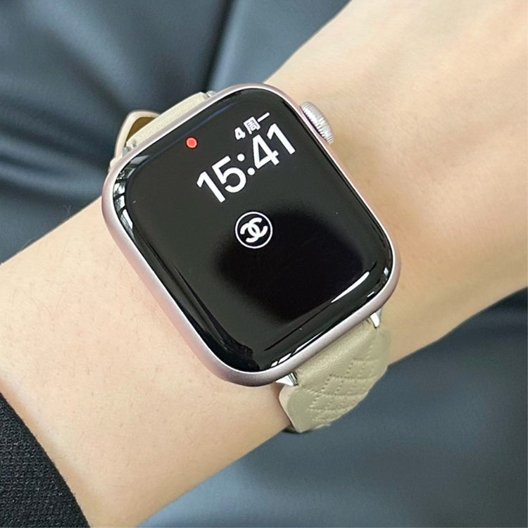 Helt Vildt Fint Ægte Læder Universal Rem passer til Apple Smartwatch - Brun#serie_4