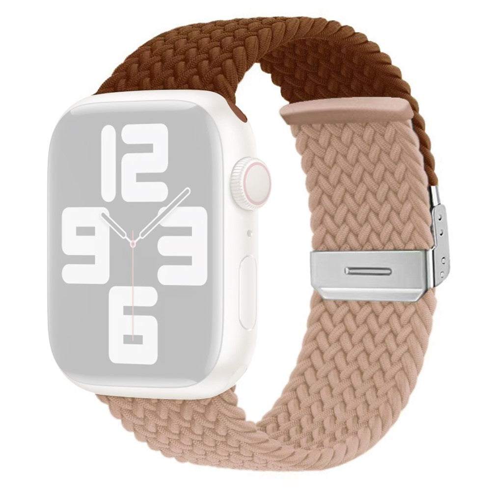 Meget Fint Nylon Universal Rem passer til Apple Smartwatch - Brun#serie_2