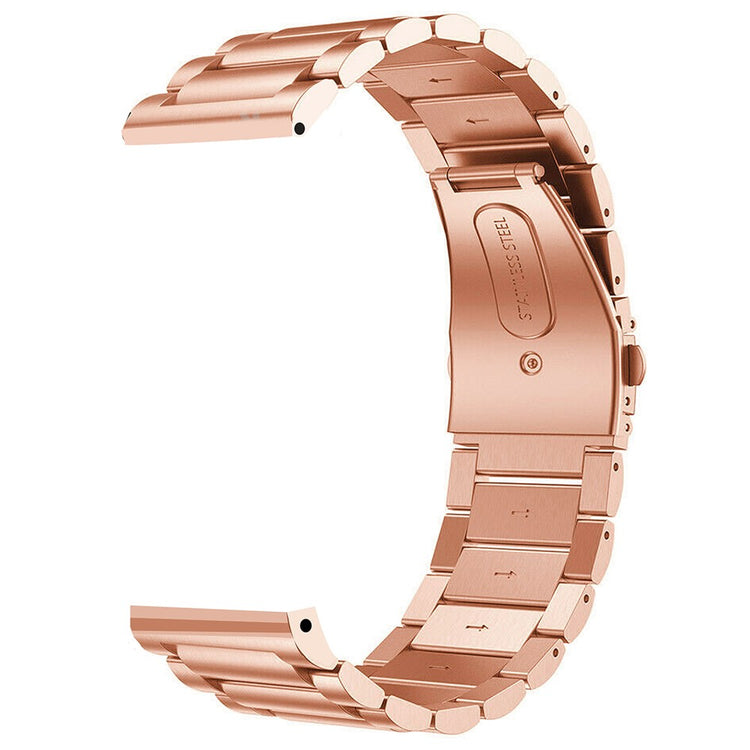 Helt Vildt Slidstærk Metal Universal Rem passer til Huawei Smartwatch - Pink#serie_3