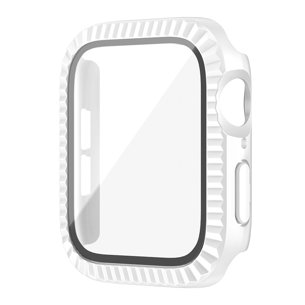 Meget Flot Silikone Og Glas Universal Rem passer til Apple Smartwatch - Hvid#serie_2