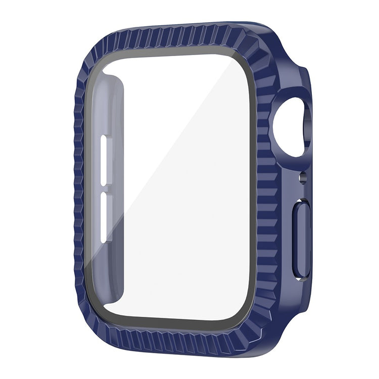Meget Flot Silikone Og Glas Universal Rem passer til Apple Smartwatch - Blå#serie_6