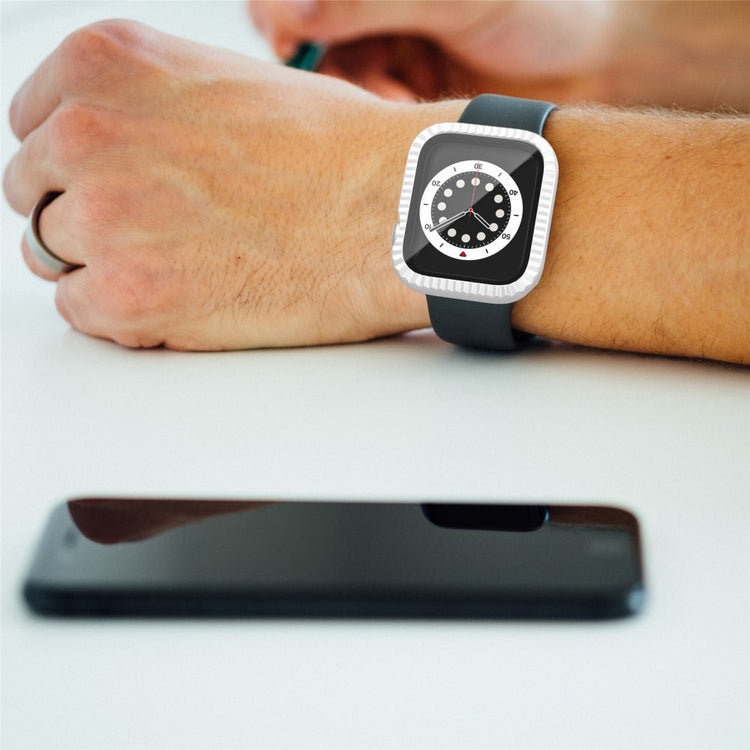 Meget Godt Silikone Og Glas Universal Rem passer til Apple Smartwatch - Hvid#serie_2