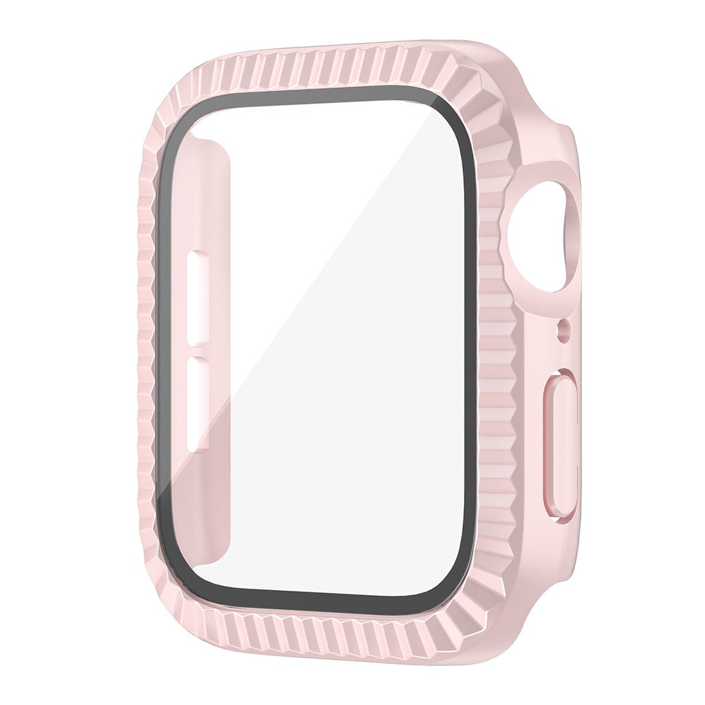 Meget Godt Silikone Og Glas Universal Rem passer til Apple Smartwatch - Pink#serie_4