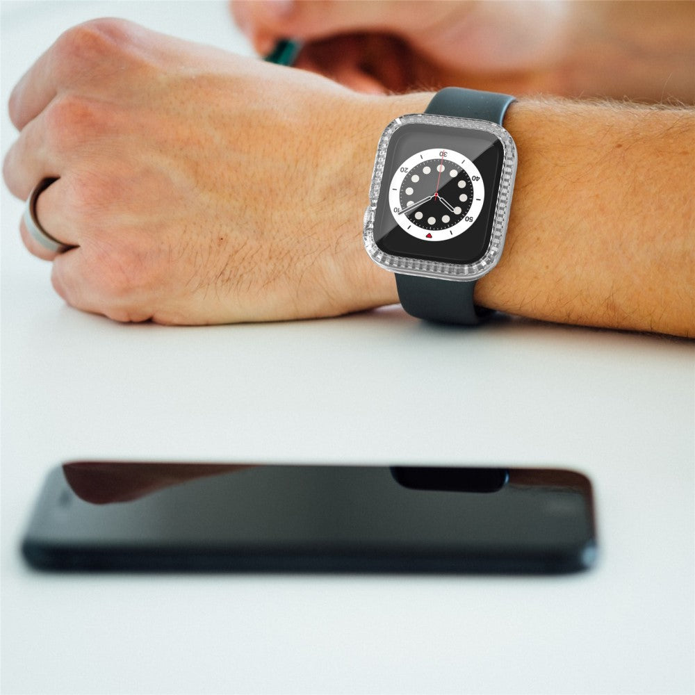 Meget Godt Silikone Og Glas Universal Rem passer til Apple Smartwatch - Gennemsigtig#serie_5