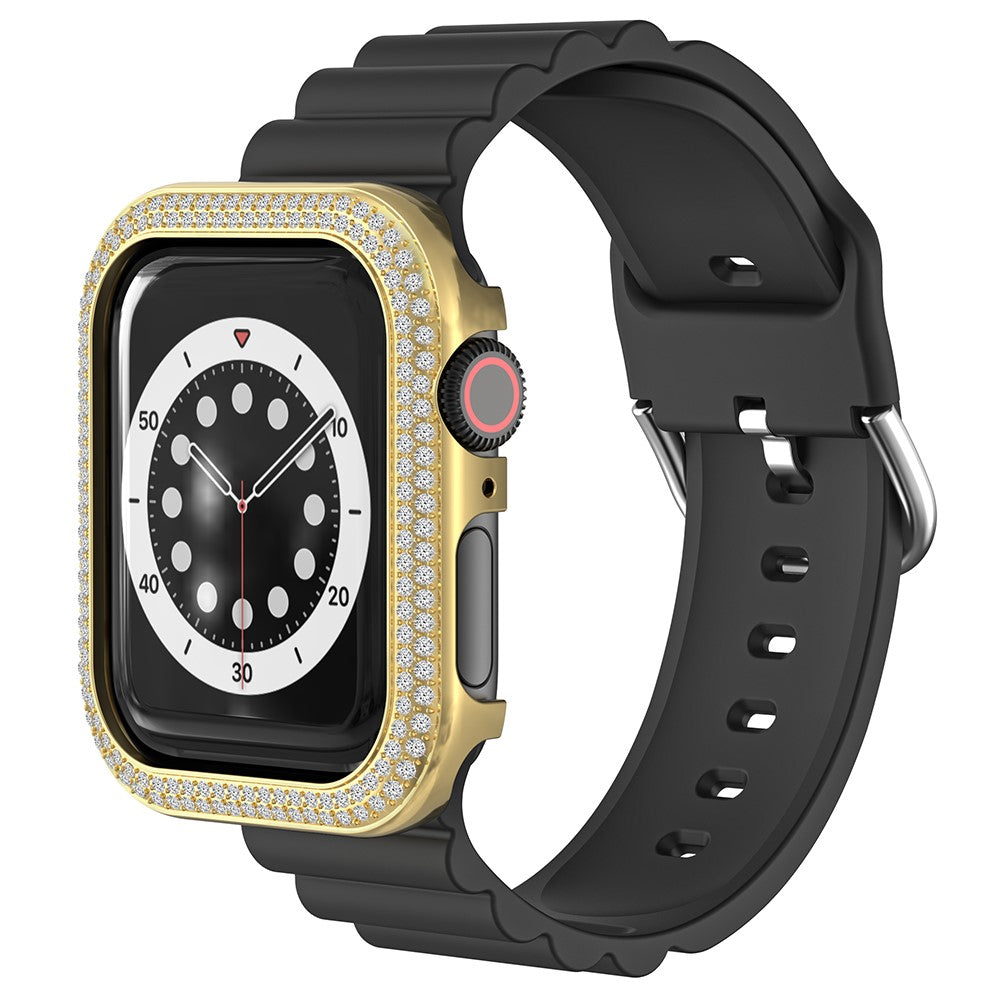 Rigtigt Nydelig Rhinsten Universal Rem passer til Apple Smartwatch - Guld#serie_2