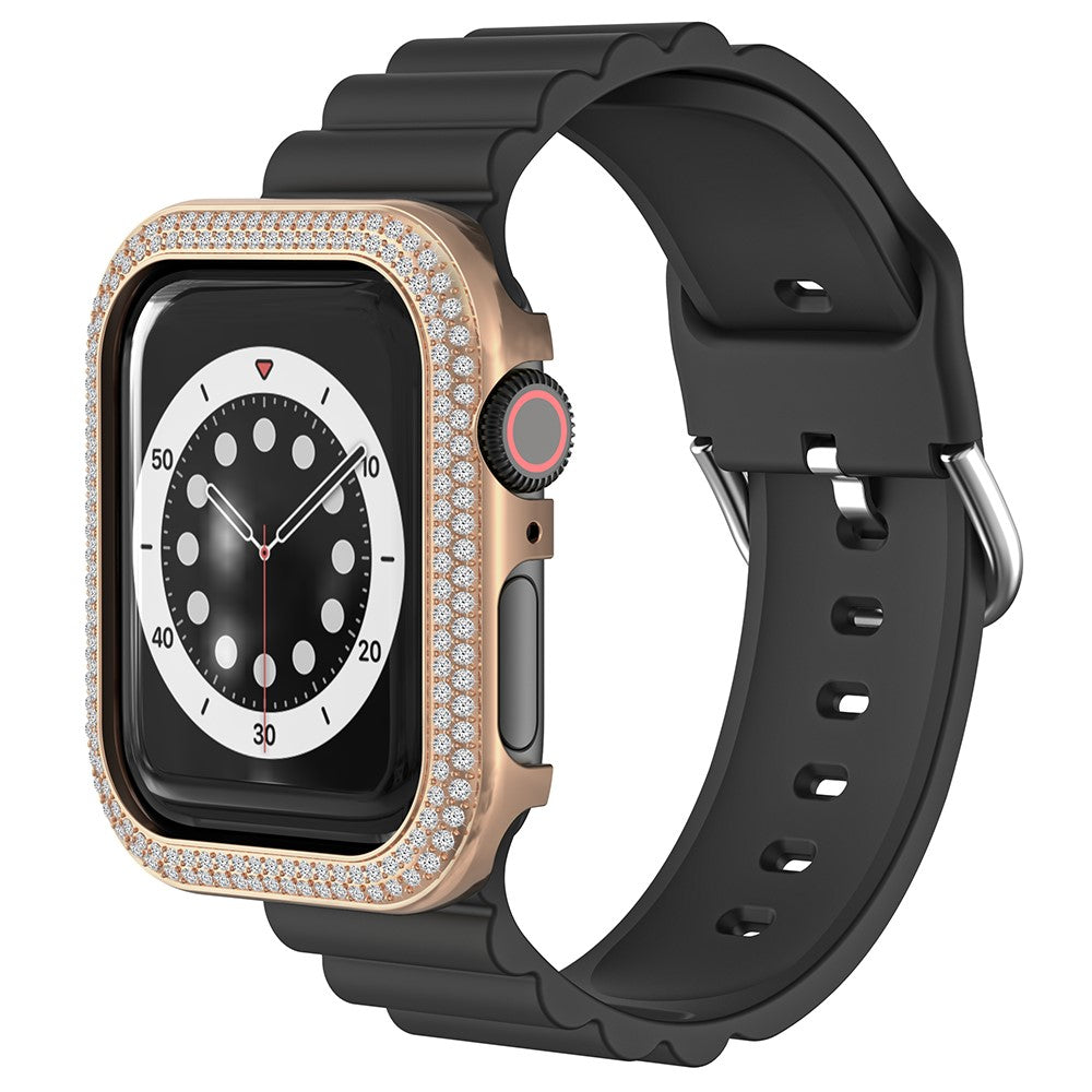 Rigtigt Nydelig Rhinsten Universal Rem passer til Apple Smartwatch - Pink#serie_3