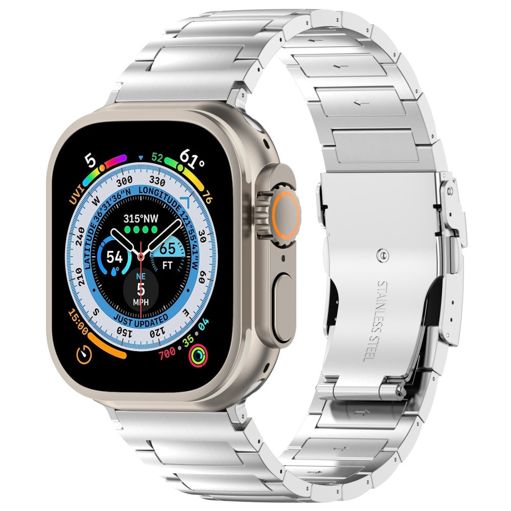 Rigtigt Nydelig Metal Universal Rem passer til Apple Smartwatch - Sølv#serie_3