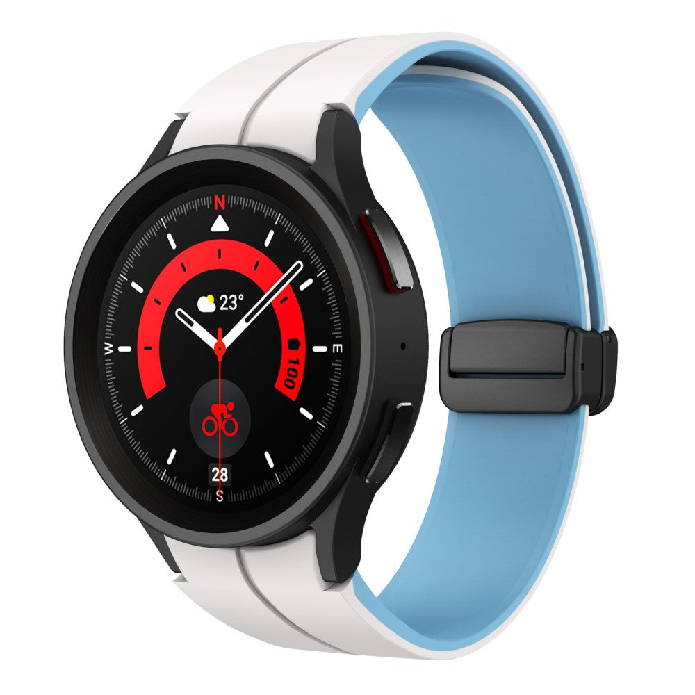 Rigtigt Skøn Silikone Universal Rem passer til Samsung Smartwatch - Blå#serie_2