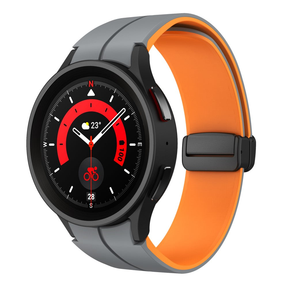 Rigtigt Skøn Silikone Universal Rem passer til Samsung Smartwatch - Orange#serie_6