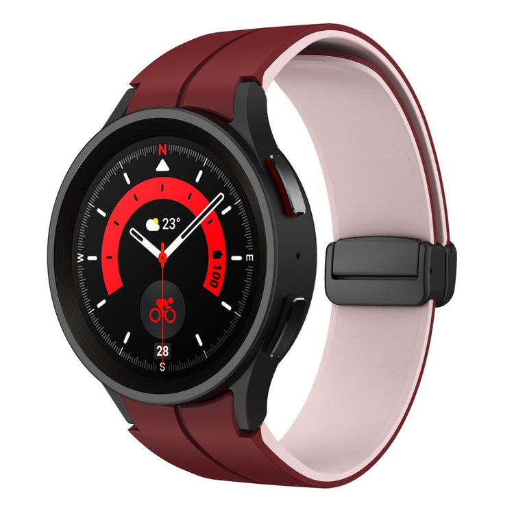 Rigtigt Skøn Silikone Universal Rem passer til Samsung Smartwatch - Rød#serie_8