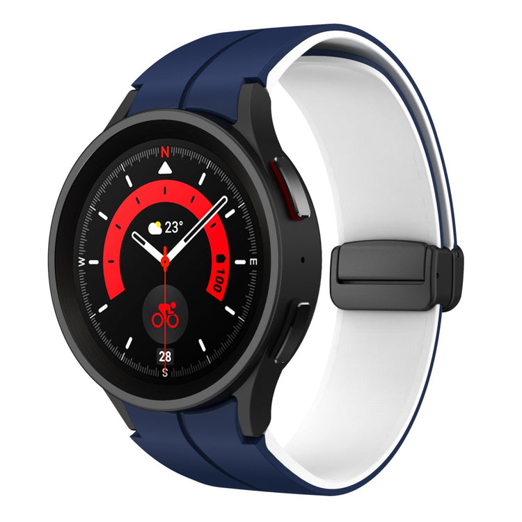Rigtigt Skøn Silikone Universal Rem passer til Samsung Smartwatch - Blå#serie_11