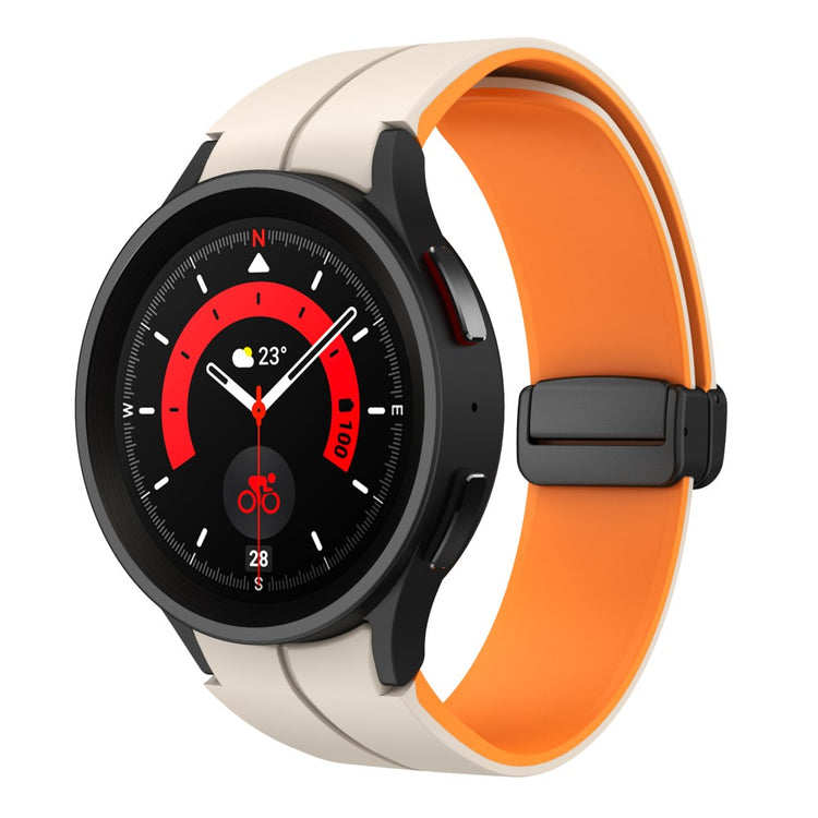 Rigtigt Skøn Silikone Universal Rem passer til Samsung Smartwatch - Orange#serie_12