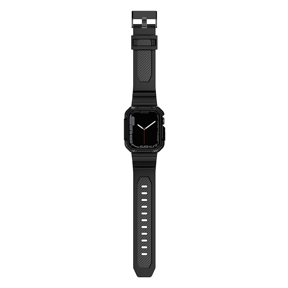 Rigtigt Kønt Silikone Universal Rem passer til Apple Smartwatch - Sort#serie_2