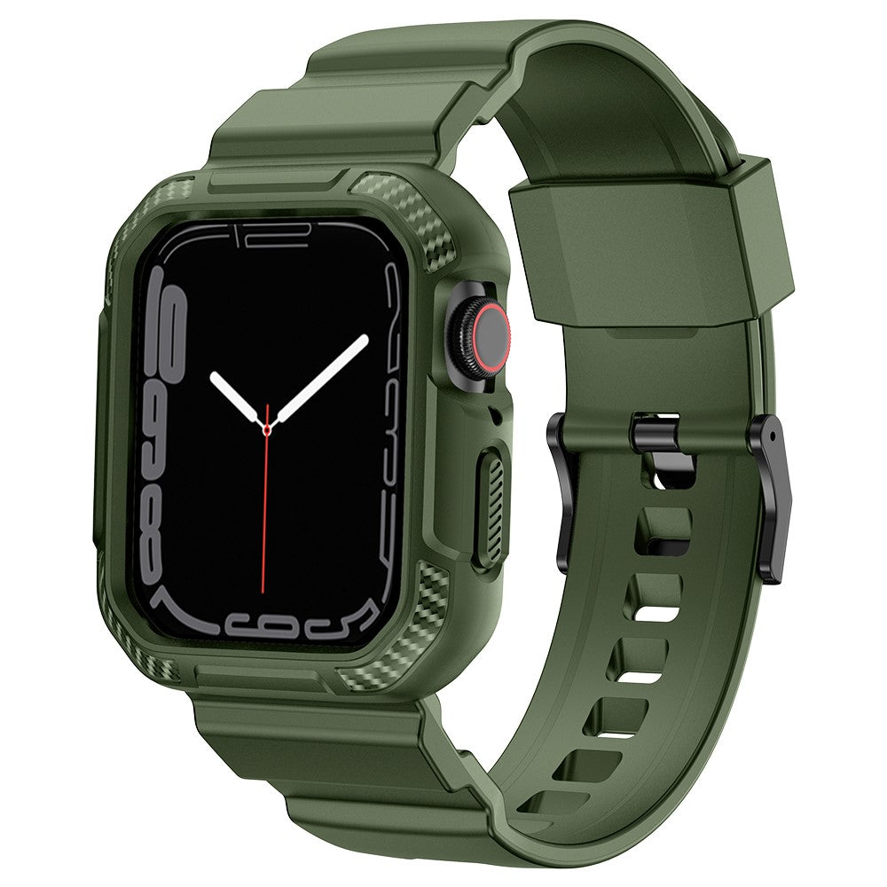 Rigtigt Kønt Silikone Universal Rem passer til Apple Smartwatch - Grøn#serie_3