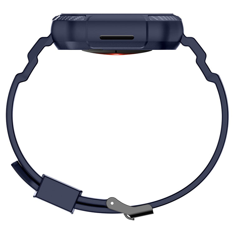 Rigtigt Kønt Silikone Universal Rem passer til Apple Smartwatch - Blå#serie_4
