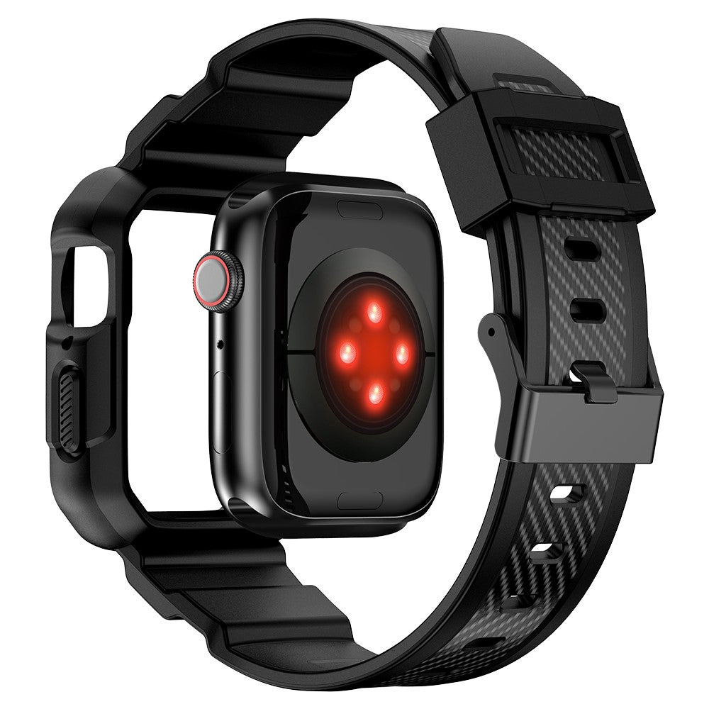 Vildt Sejt Silikone Universal Rem passer til Apple Smartwatch - Sort#serie_2