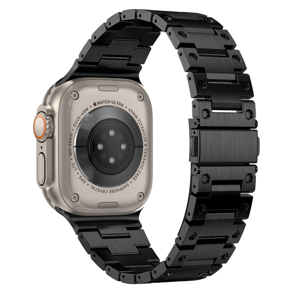 Rigtigt Rart Metal Universal Rem passer til Apple Smartwatch - Sort#serie_1