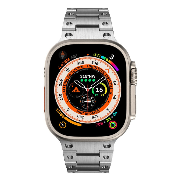 Rigtigt Elegant Metal Universal Rem passer til Apple Smartwatch - Sølv#serie_2