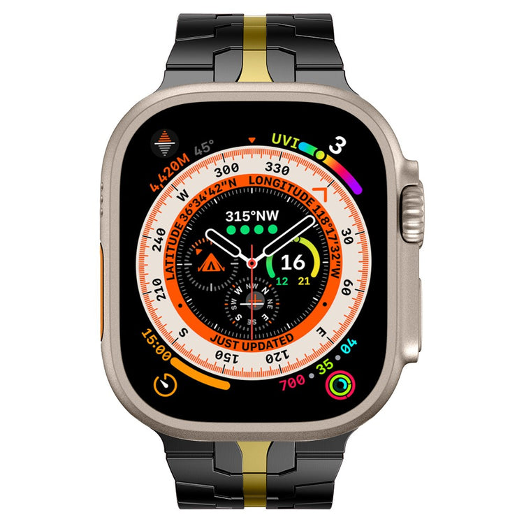 Kønt Metal Universal Rem passer til Apple Smartwatch - Sort#serie_1