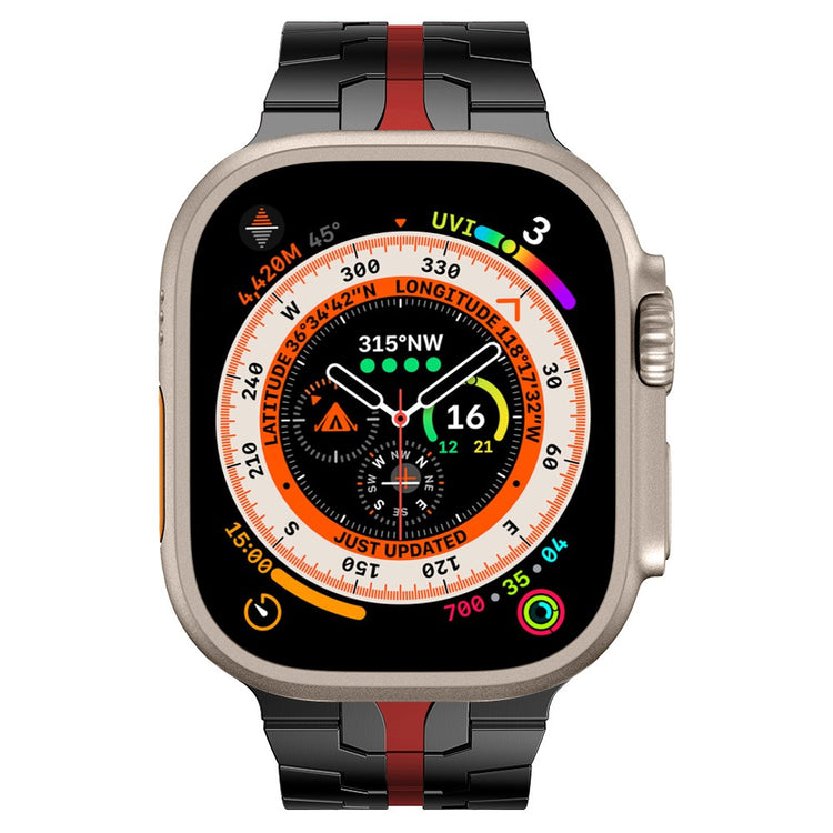Mega Holdbart Metal Universal Rem passer til Apple Smartwatch - Sort#serie_1