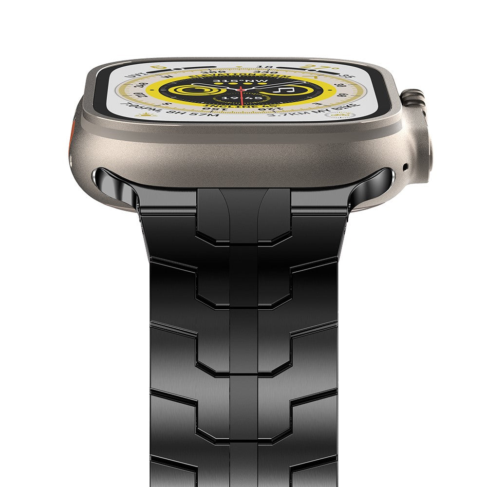 Mega Holdbart Metal Universal Rem passer til Apple Smartwatch - Sort#serie_3