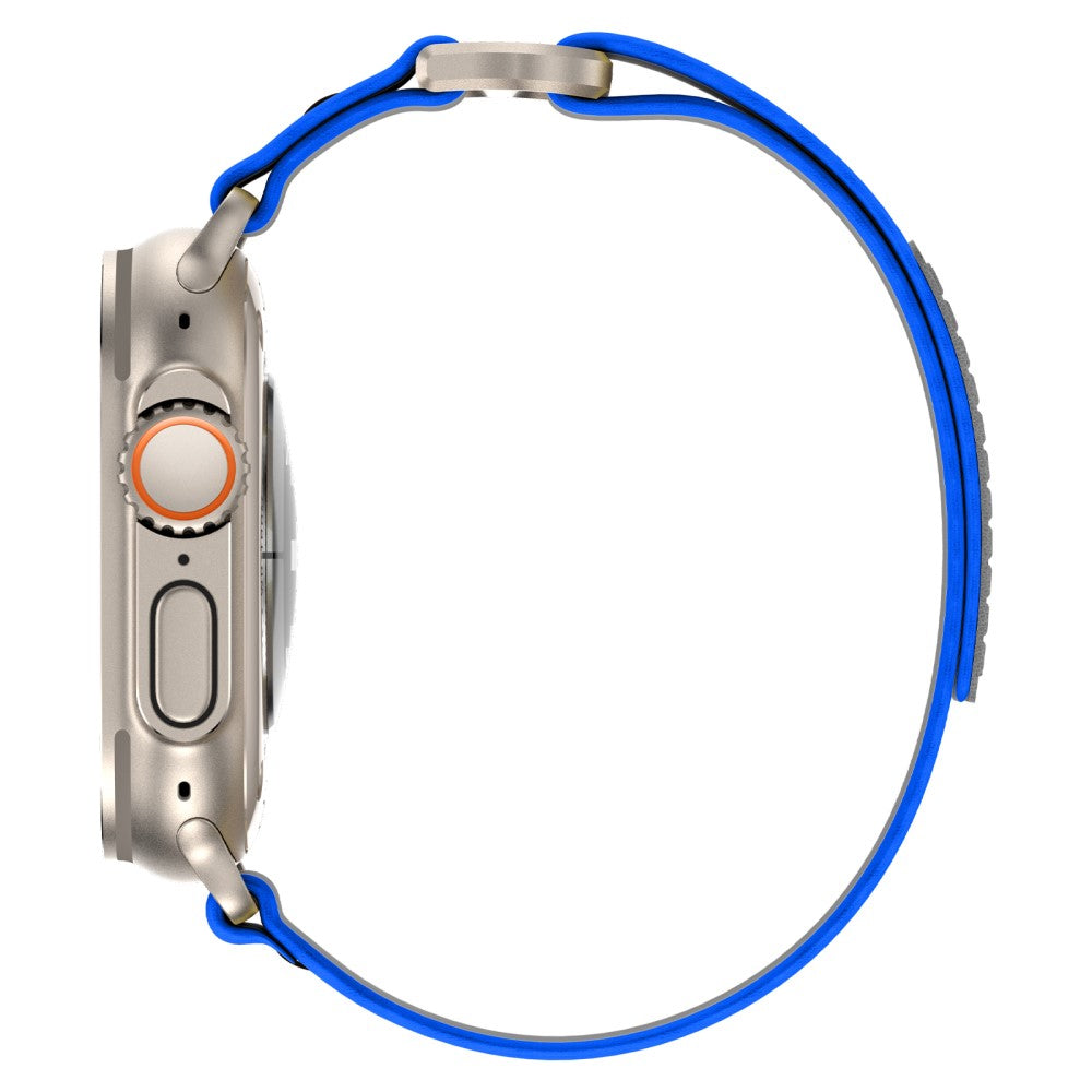 Rigtigt Fed Nylon Universal Rem passer til Apple Smartwatch - Sølv#serie_3