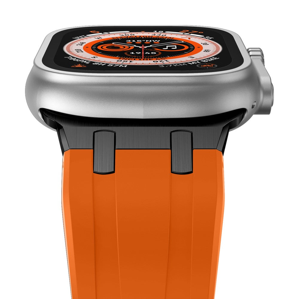 Mega Sejt Silikone Universal Rem passer til Apple Smartwatch - Orange#serie_2