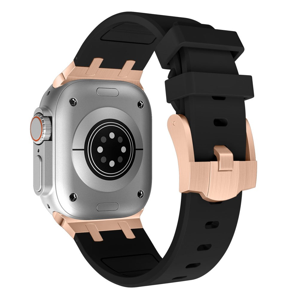 Mega Sejt Silikone Universal Rem passer til Apple Smartwatch - Sort#serie_13