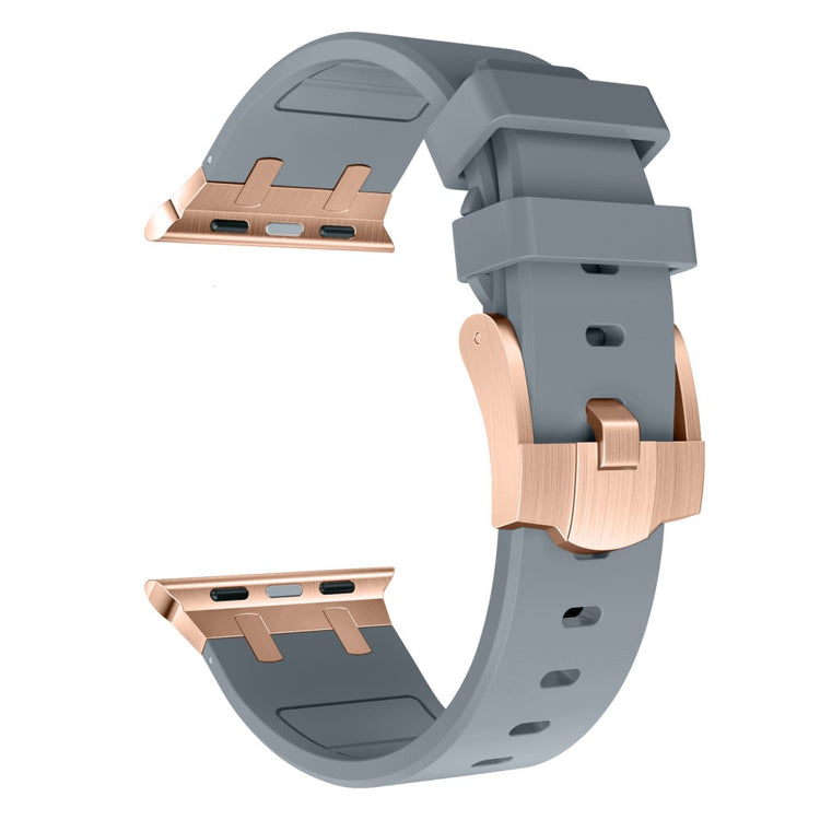 Mega Sejt Silikone Universal Rem passer til Apple Smartwatch - Sølv#serie_14