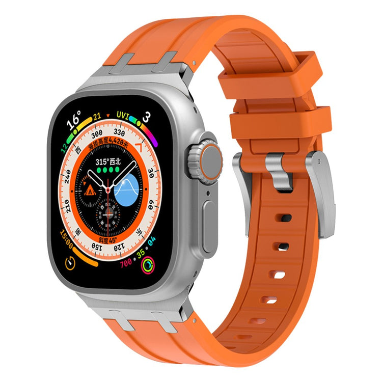 Mega Sejt Silikone Universal Rem passer til Apple Smartwatch - Orange#serie_17