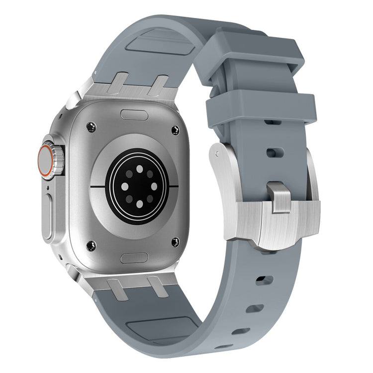 Mega Sejt Silikone Universal Rem passer til Apple Smartwatch - Sølv#serie_19
