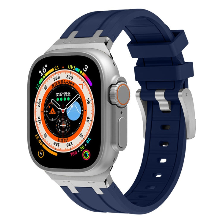 Mega Sejt Silikone Universal Rem passer til Apple Smartwatch - Blå#serie_20