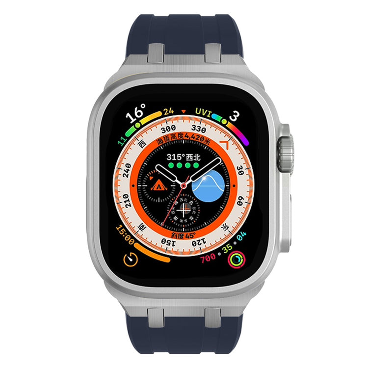 Mega Sejt Silikone Universal Rem passer til Apple Smartwatch - Blå#serie_20