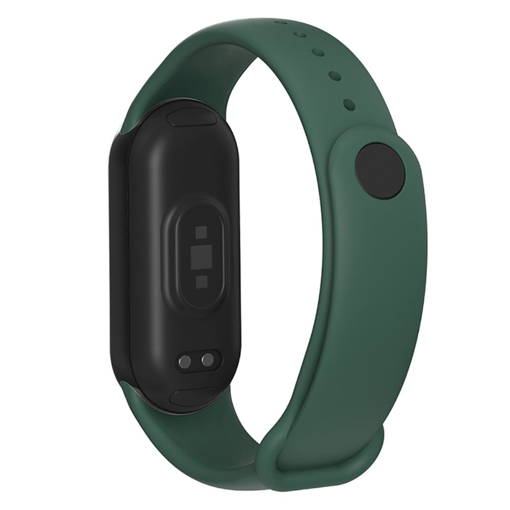 Rigtigt Flot Silikone Rem passer til Xiaomi Smart Band 8 - Grøn#serie_5