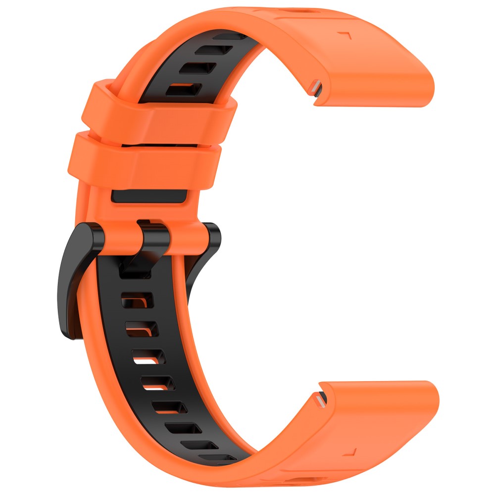 Rigtigt Sejt Silikone Universal Rem passer til Garmin Smartwatch - Orange#serie_3