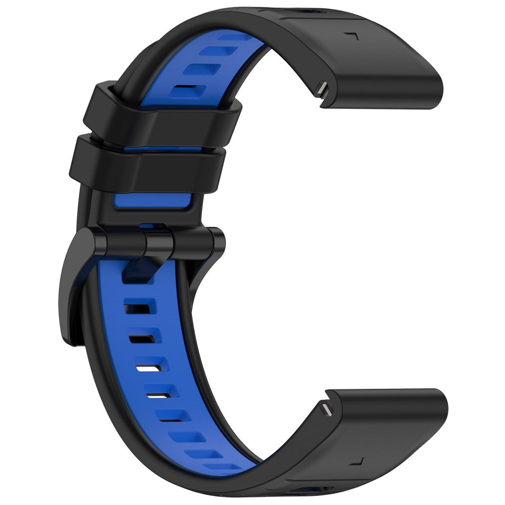 Rigtigt Sejt Silikone Universal Rem passer til Garmin Smartwatch - Blå#serie_6