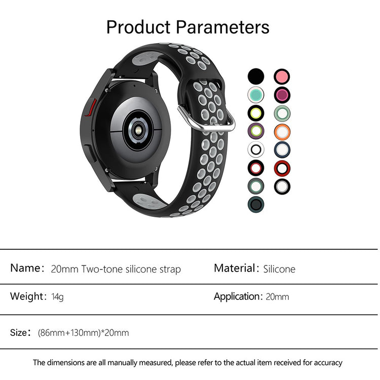 Vildt Rart Silikone Universal Rem passer til Smartwatch - Pink#serie_13